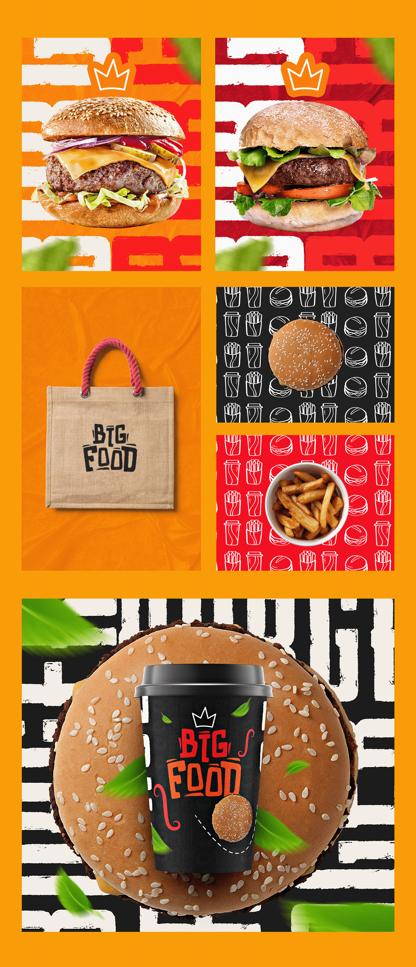 branding  Food  identidade visual hamburgueria