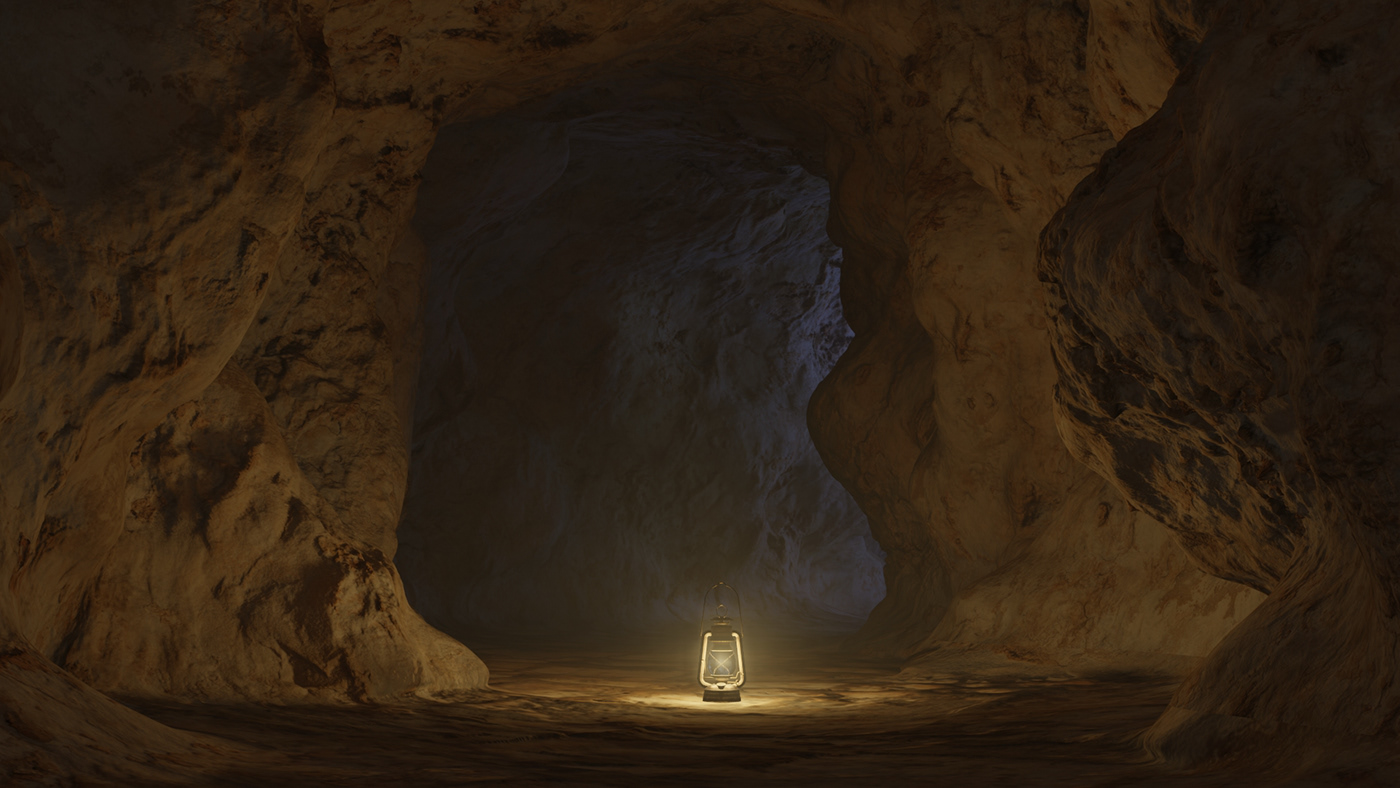 3D blender blender3d cave cave design dark eeve render Indirect Lighting photorealism 3d designed cave scene design