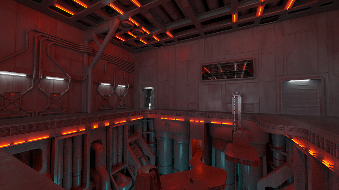 Brutalism convrete fiction futuristic hangar sci-fi science Space  spaceship STATION