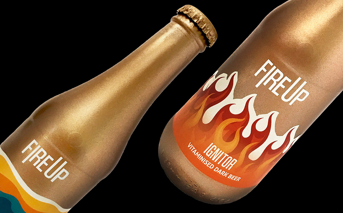 beer package design  design Fire Up Krombacher drink beverage german beer schah Bier