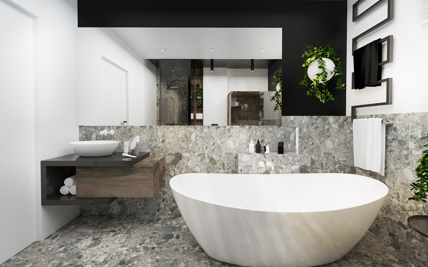 bathroom modern bathroom projektowanie aranżacja wnętrz interior design  modern interior design original interiors Modern Materials nowoczesne wnętrza stylowe wnetrza