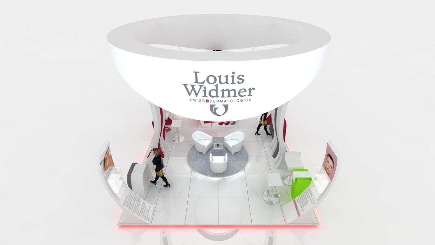 booth design booth louiswidmer dubai stall 3DDesign 3D visualization concept