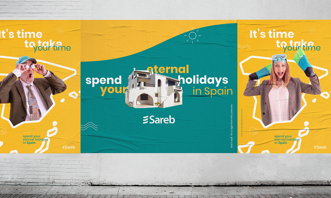 Advertising  campaign art direction  real estate spain creative sareb key visual Campaña publicidad