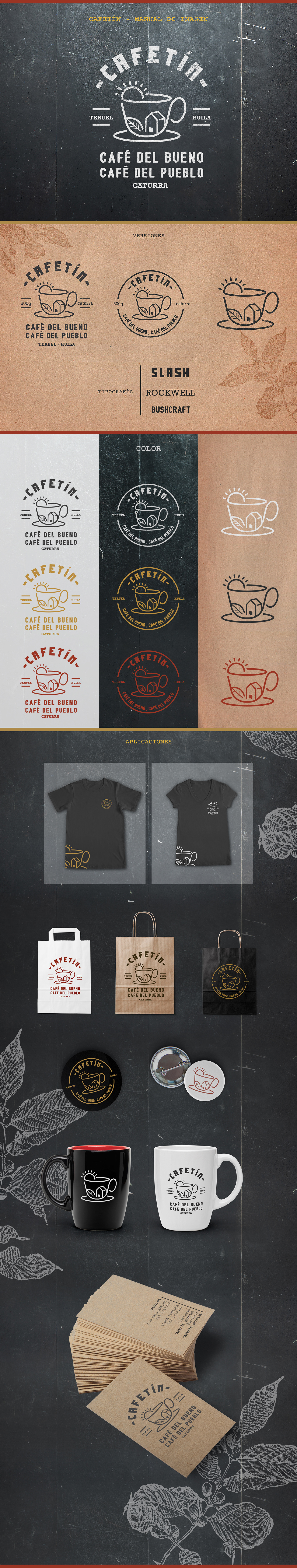 manual branding  brand cafe Coffee