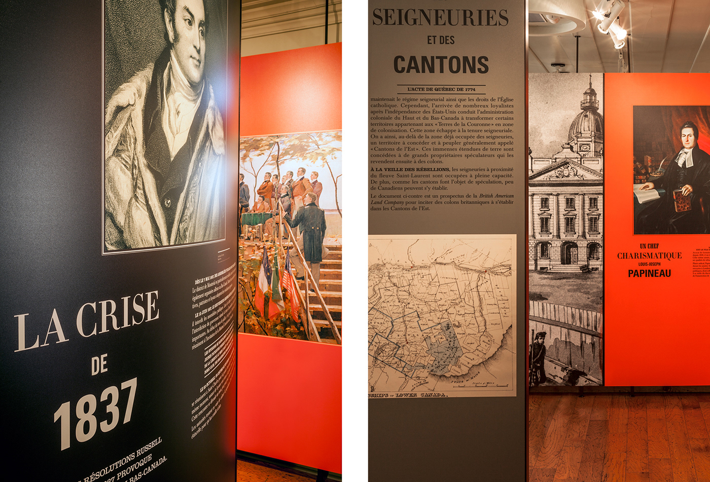 Archives Exhibition  heritage historical patrimoine Quebec typography   museum