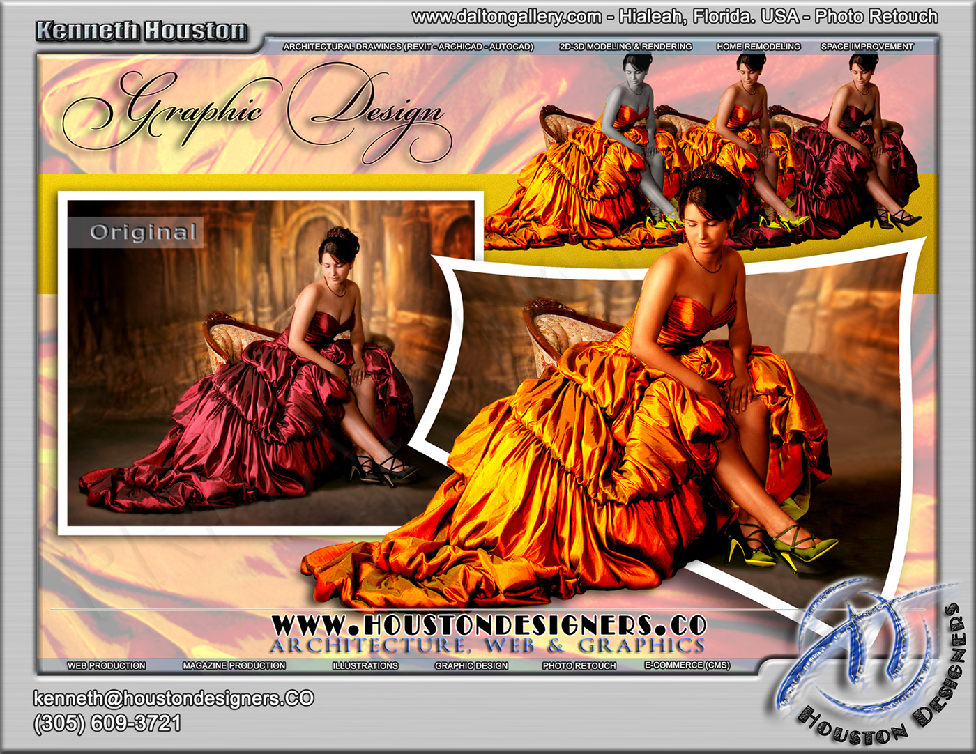  photoshop  retouch  Illustration  web design corel draw x4 Revit Architecture