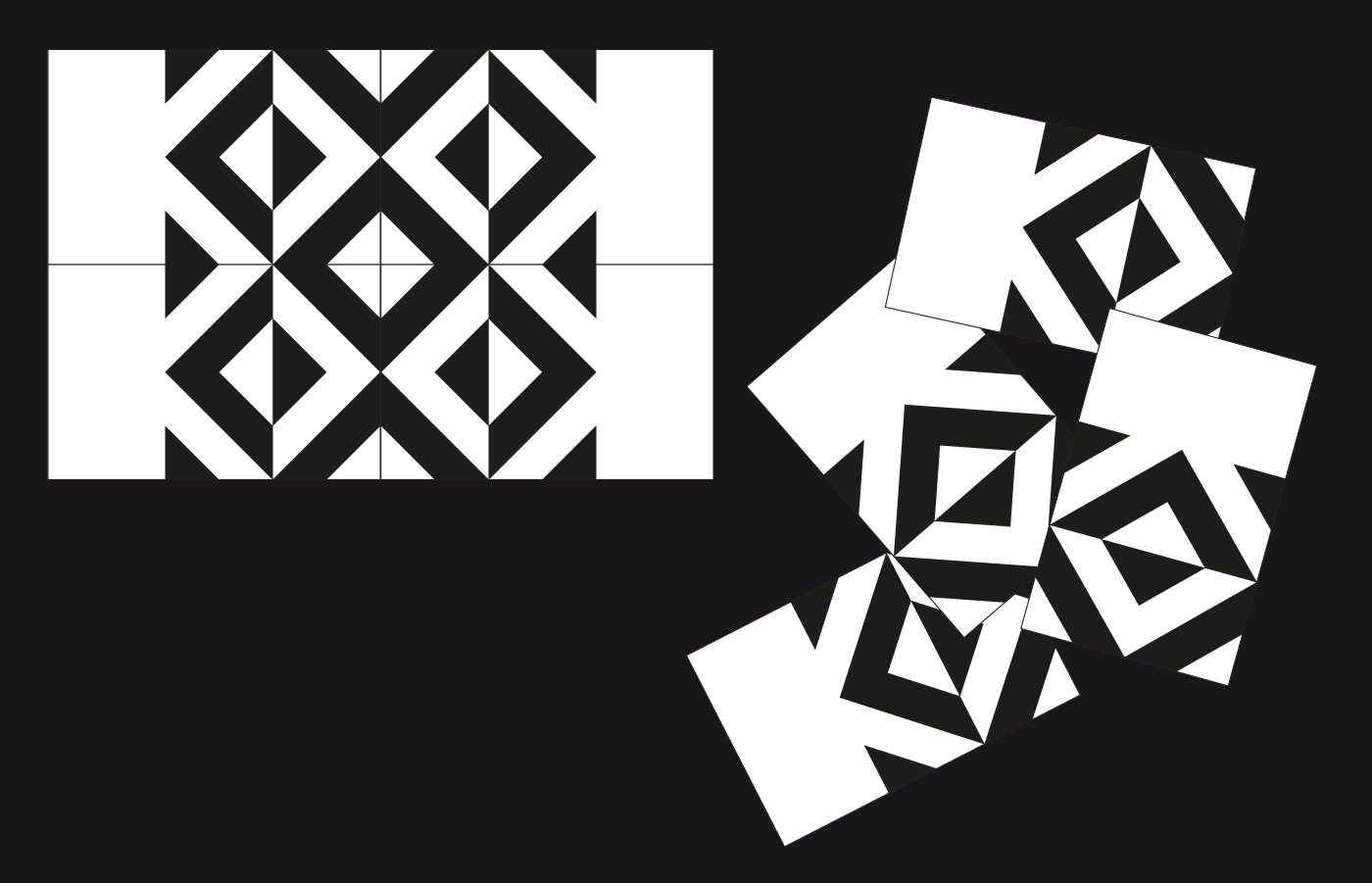 Logotype logo mark brand geometry contrast Black&white typo personal visual identity design