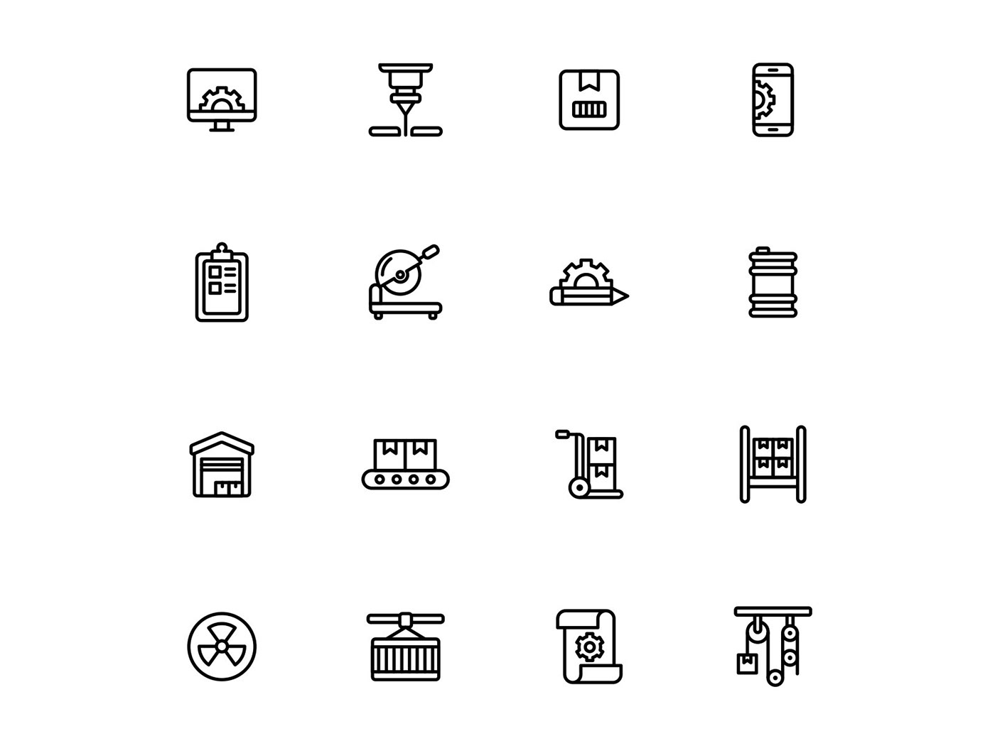 freebie icon design  icons download icons pack icons set manufacturing Manufacturing Icon manufacturing vector vector design vector icon