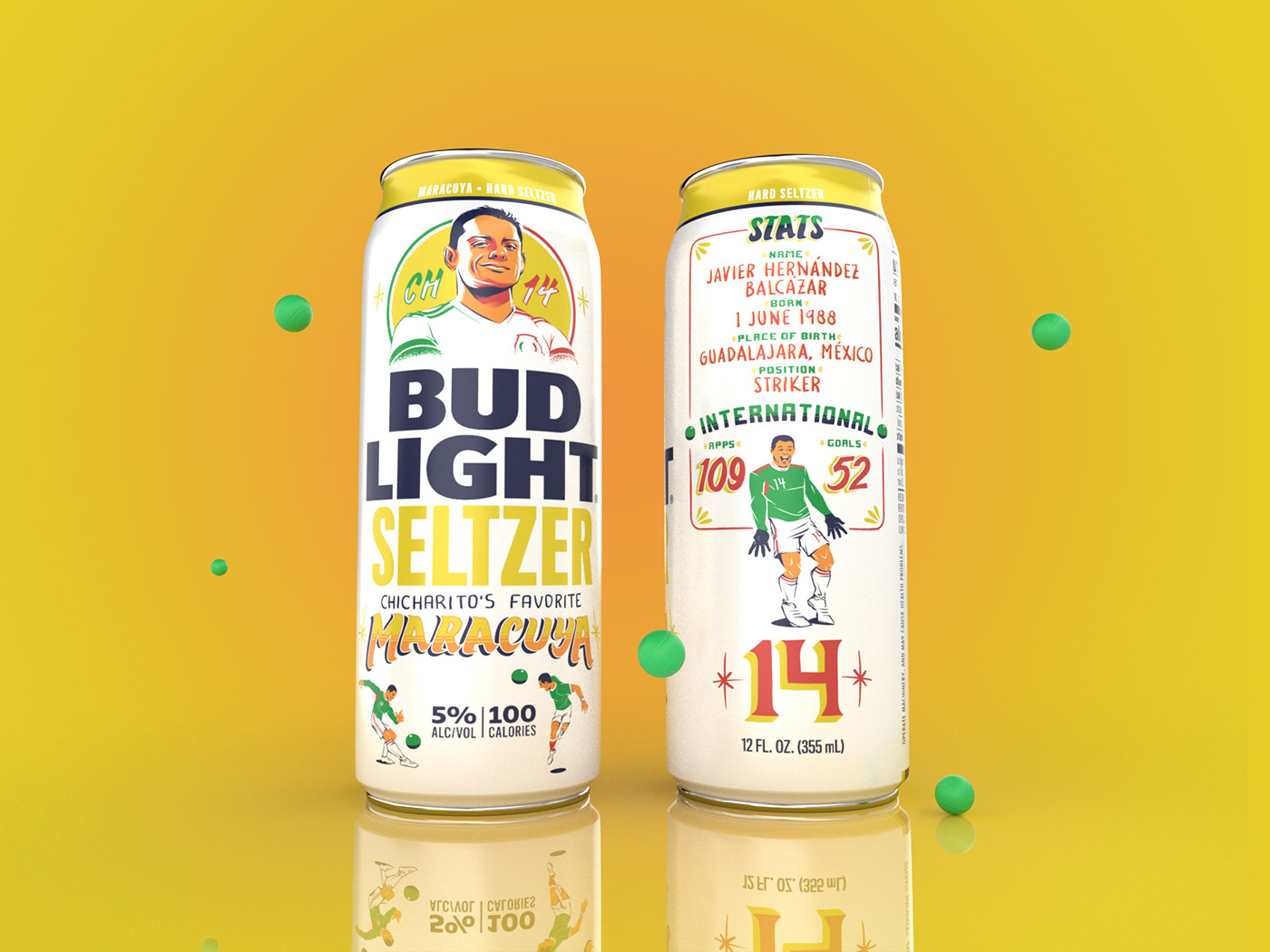Packaging product design  chicharito Futbol soccer Sports Design Can Design drink beer beer design