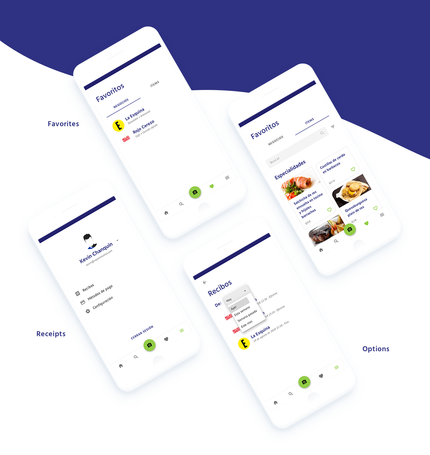 UI ux illustrations motion mobile restaurant Food  app design White