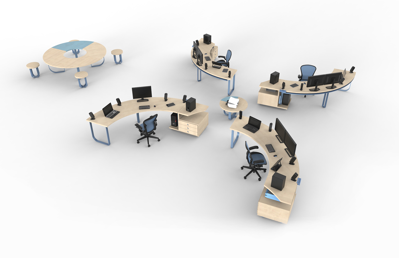 Office system office system Quadrant university project concept
