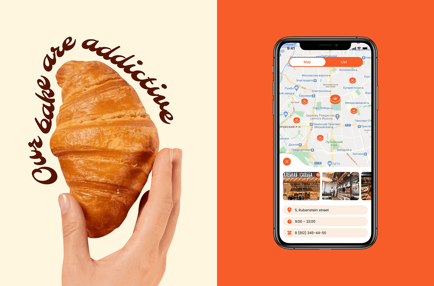 app design UI/UX ui design user interface Mobile app bakery cafe delivery Food  delivery app