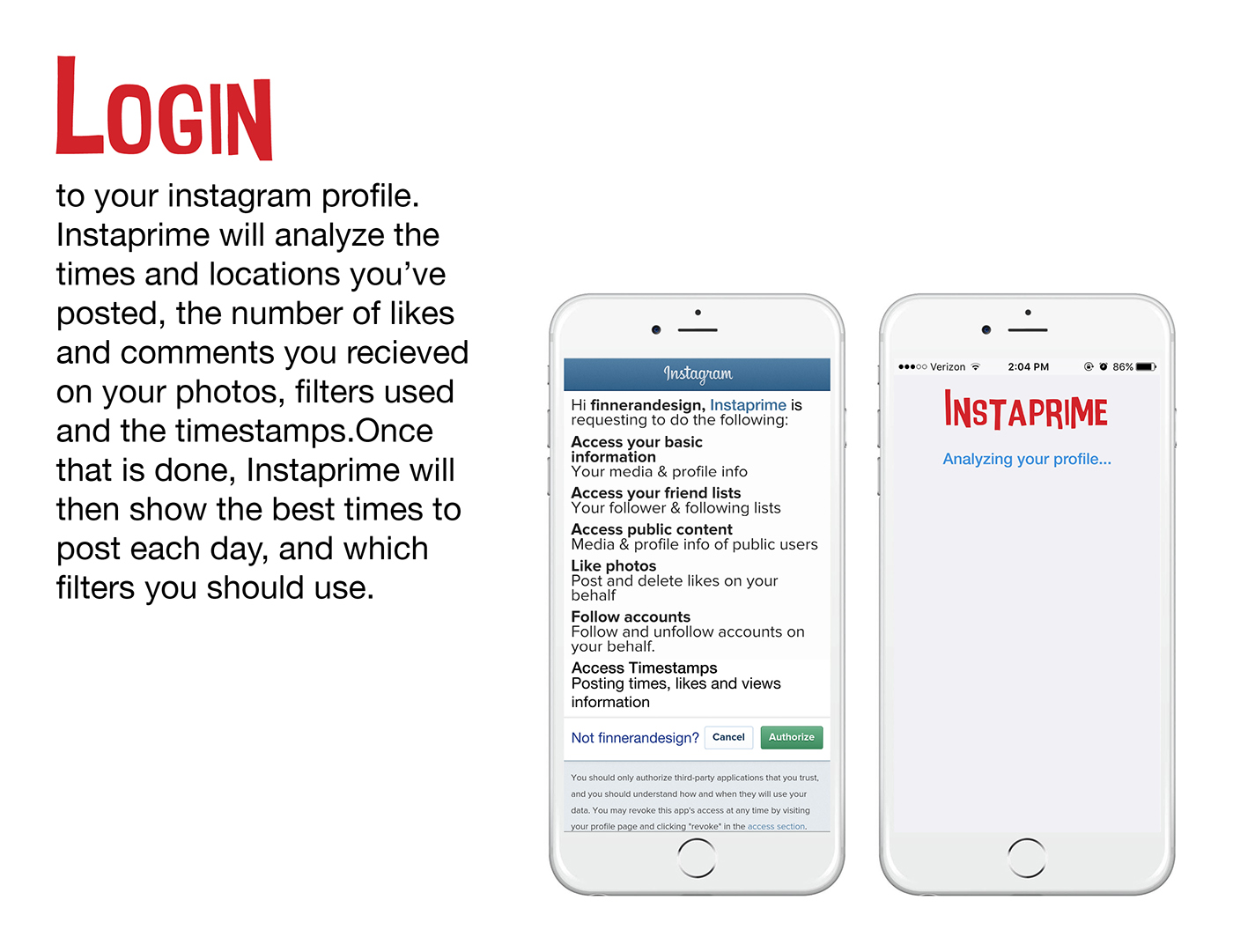 instagram Instaprime social media iphone ios facebook helvetica Interface MICA UI ux michael Finneran app design