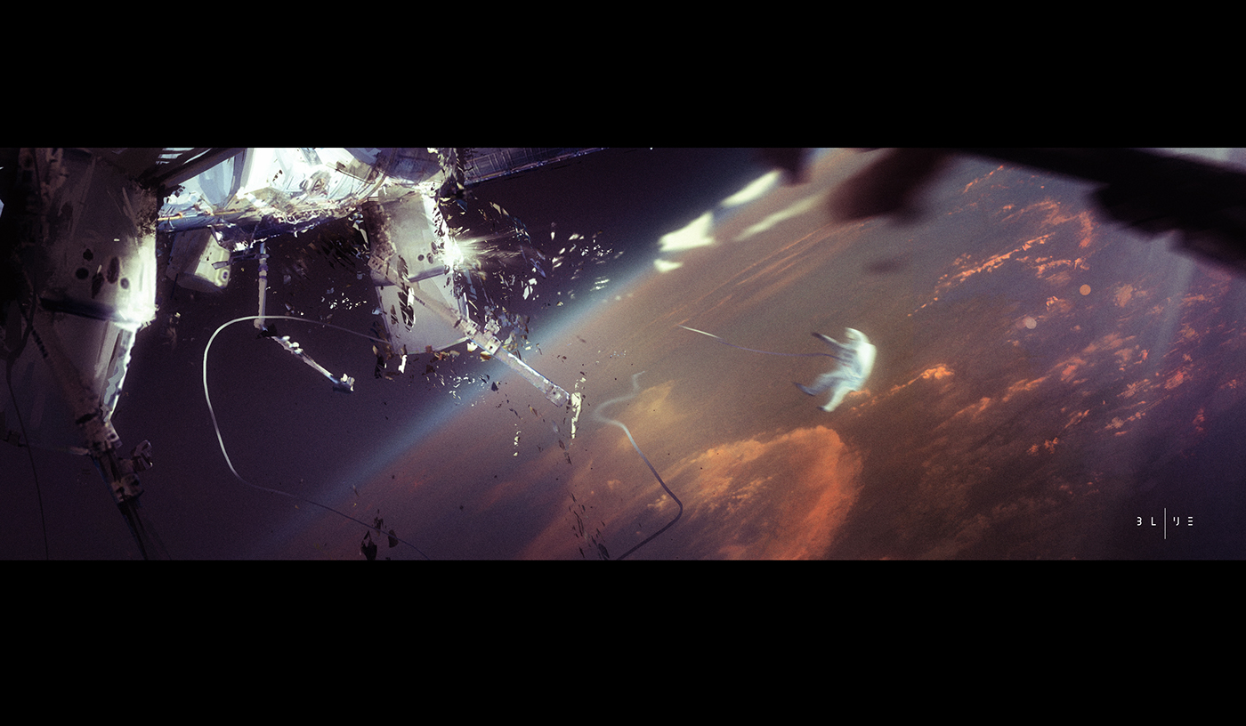 Space  adventure Key-Frame cinematic blue sci-fi short STATION astronaut story