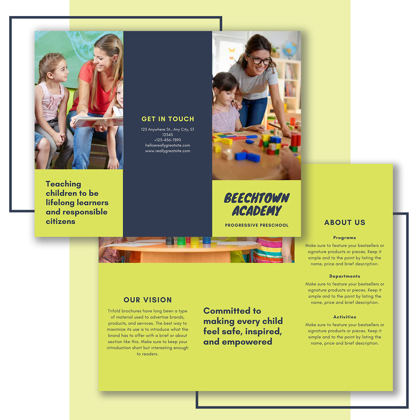 advertisement brochure design graphic design  marketing   tri-fold brochure