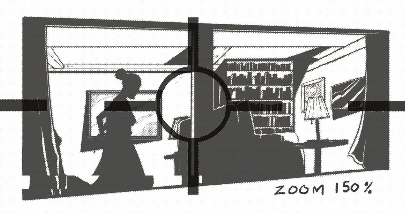 noir animation  Storyboards Digital Art  comic sketch digital illustration art Film   black and white