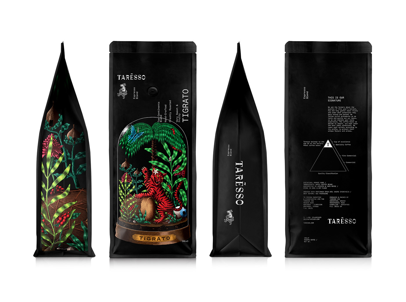 Taresso Tigrato supremo Coffee blend ILLUSTRATION 