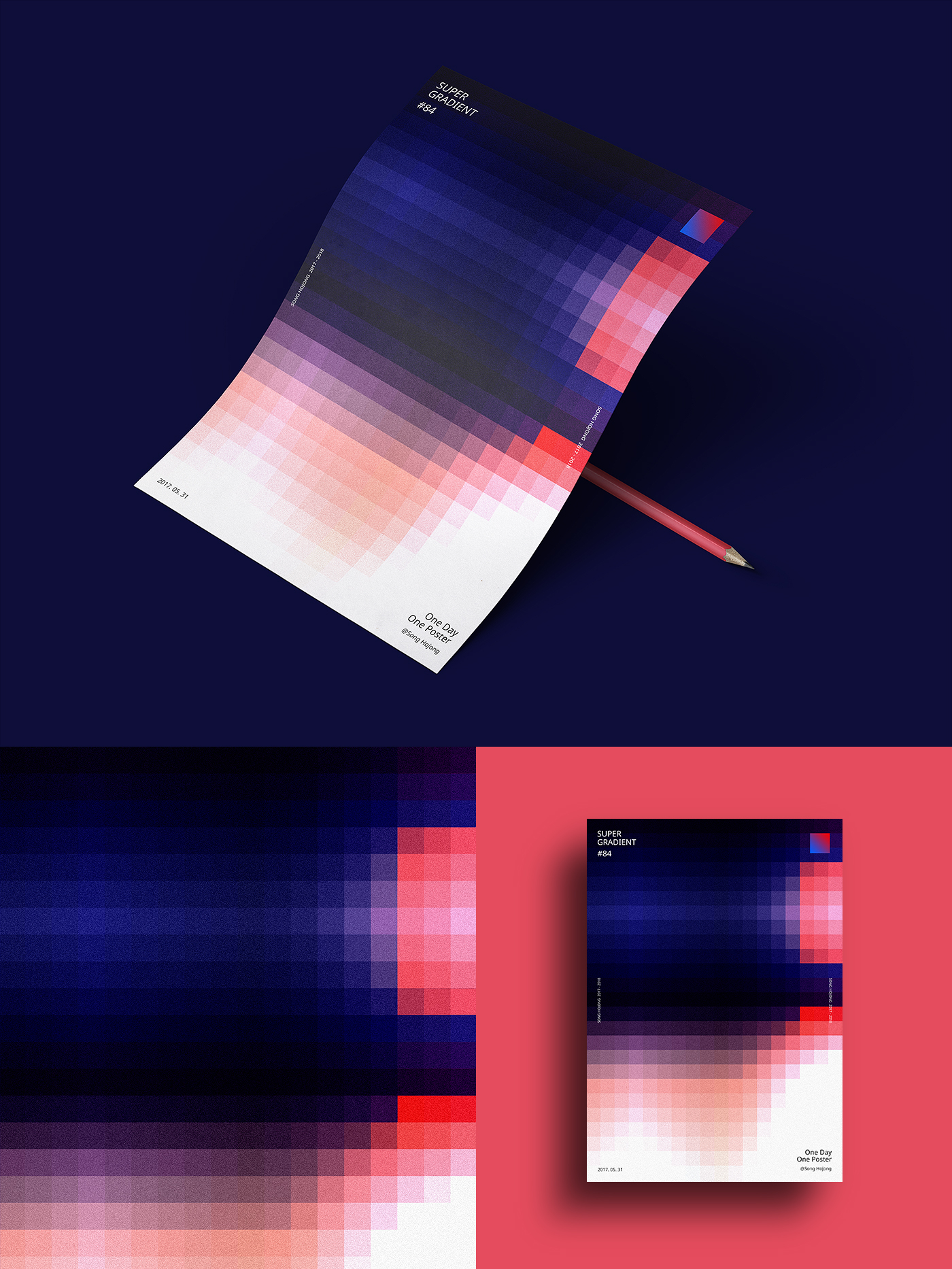 geometric light contrast abstract daily adobeawards poster gradient