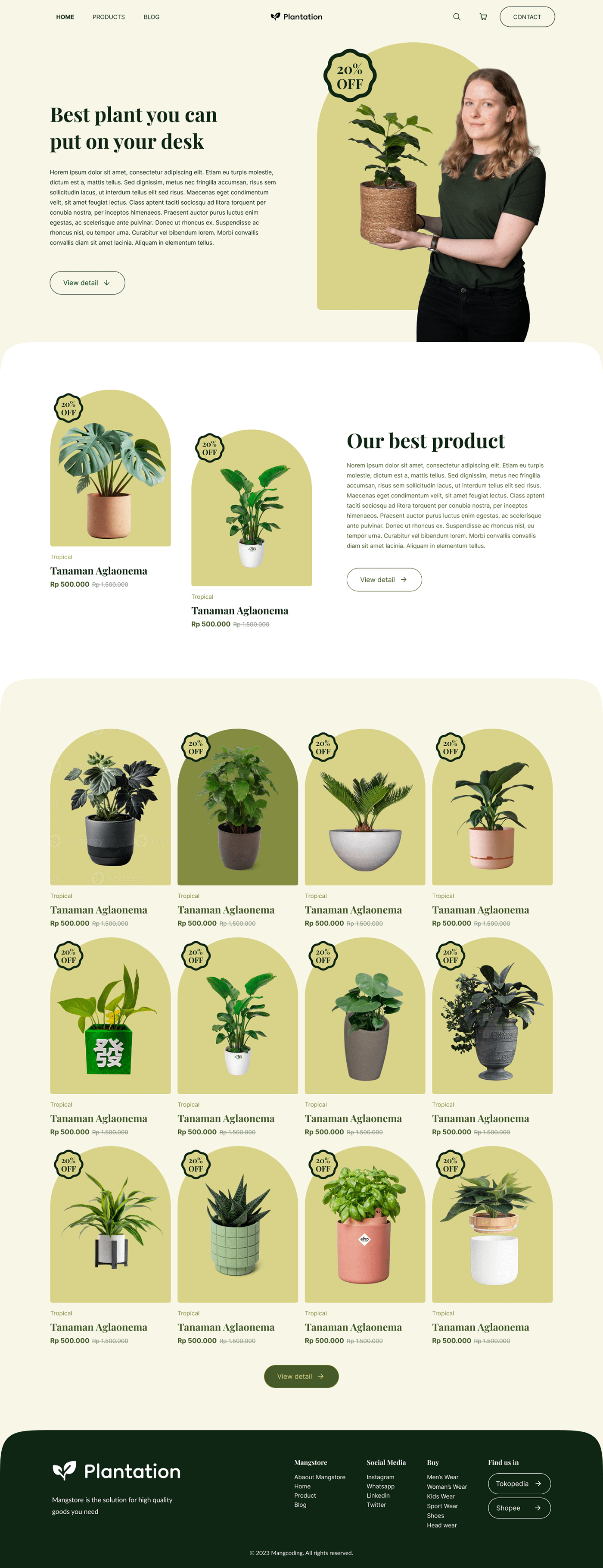 florist Flowers Plant Plant Shop UI UI/UX ui design UX design Website Design minimalist