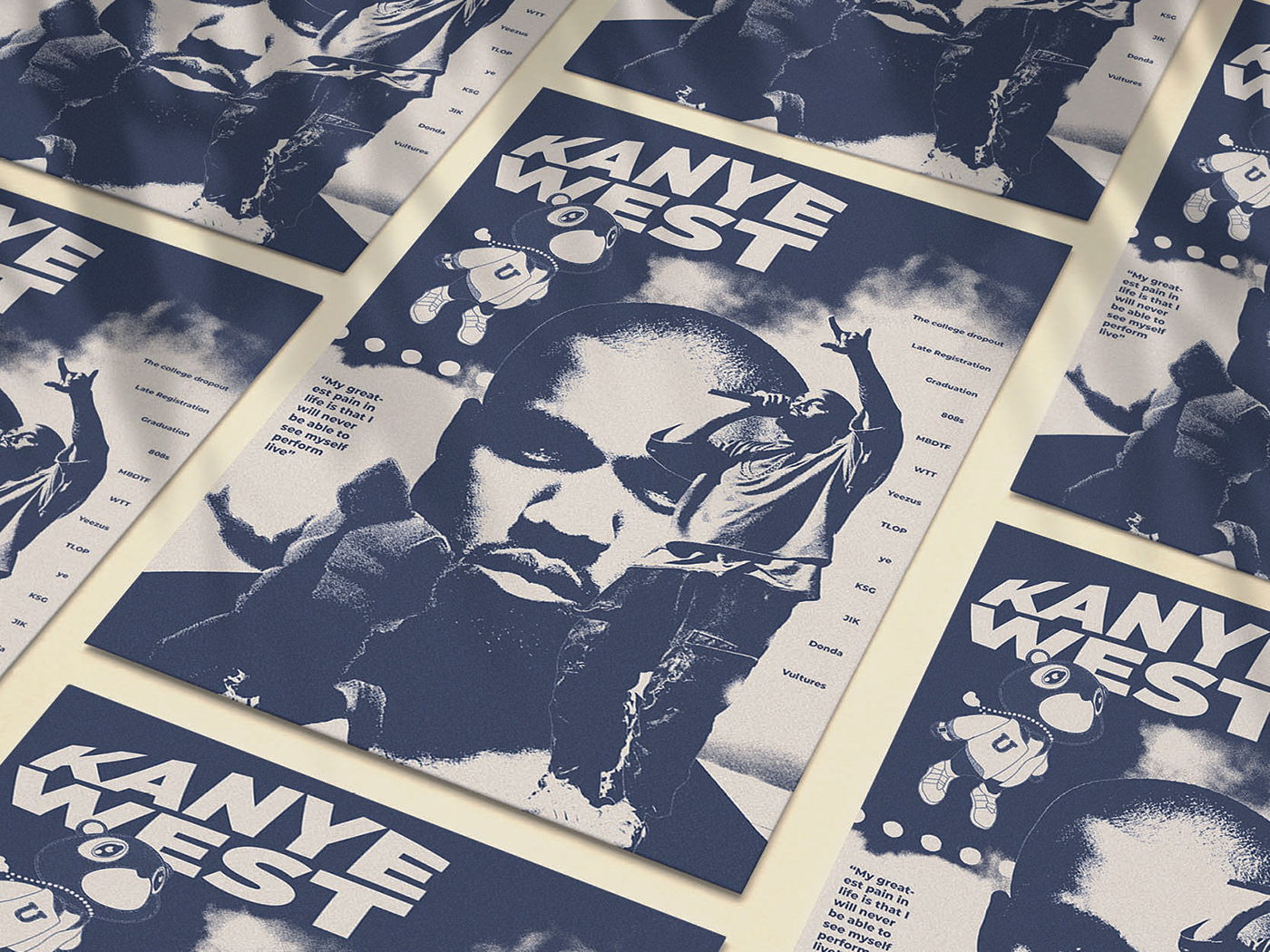 poster Kanye West Poster Design photoshop collage kanye poster art