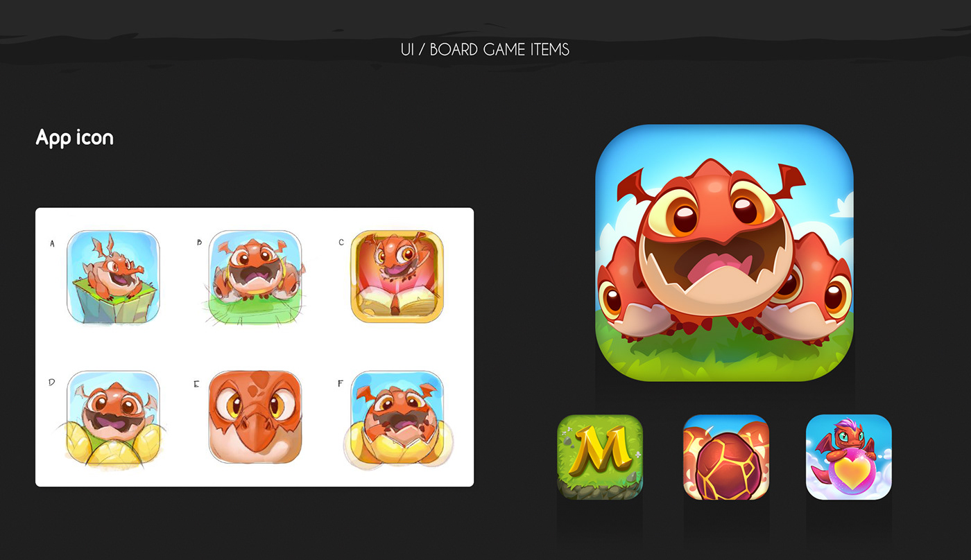 mobile UI game art animation  dragons dragon egg ux unity