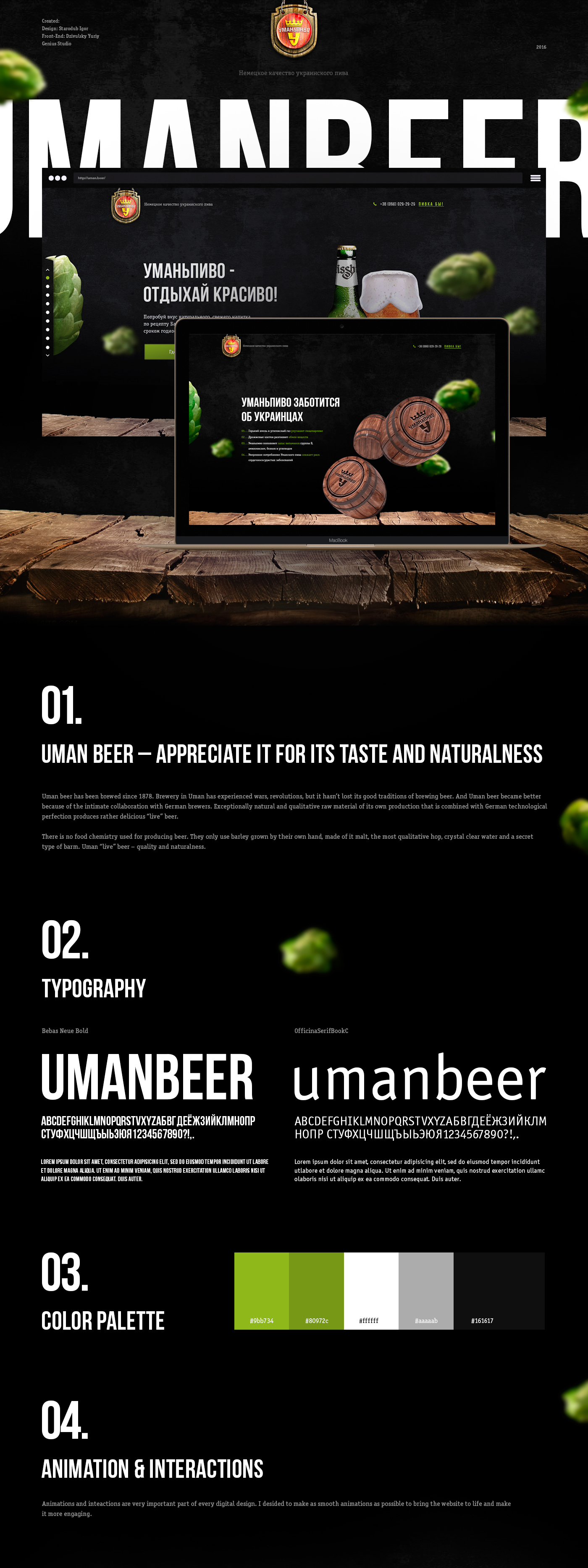 landingpage UI ux beer Webdesign Website UserInterface userexpirience minimal inspire