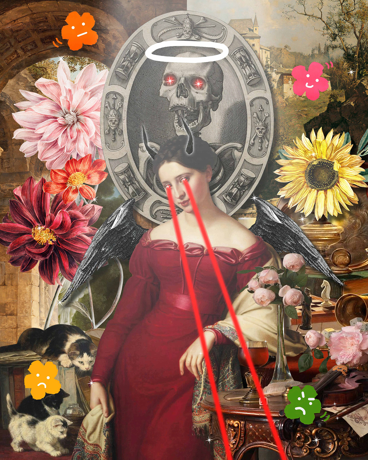 collage contemporary darkart Digital Art  digitalcollageart gothicart handcut collage modern popsurrealism surrealism