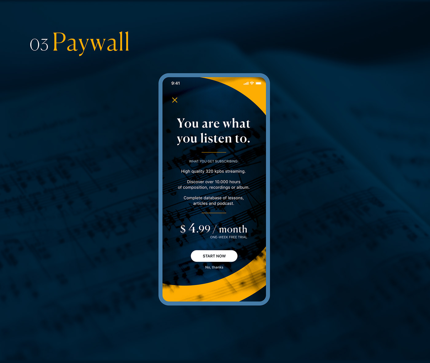 app application classical music contest Designflow designflow 2019 discovery learn screens