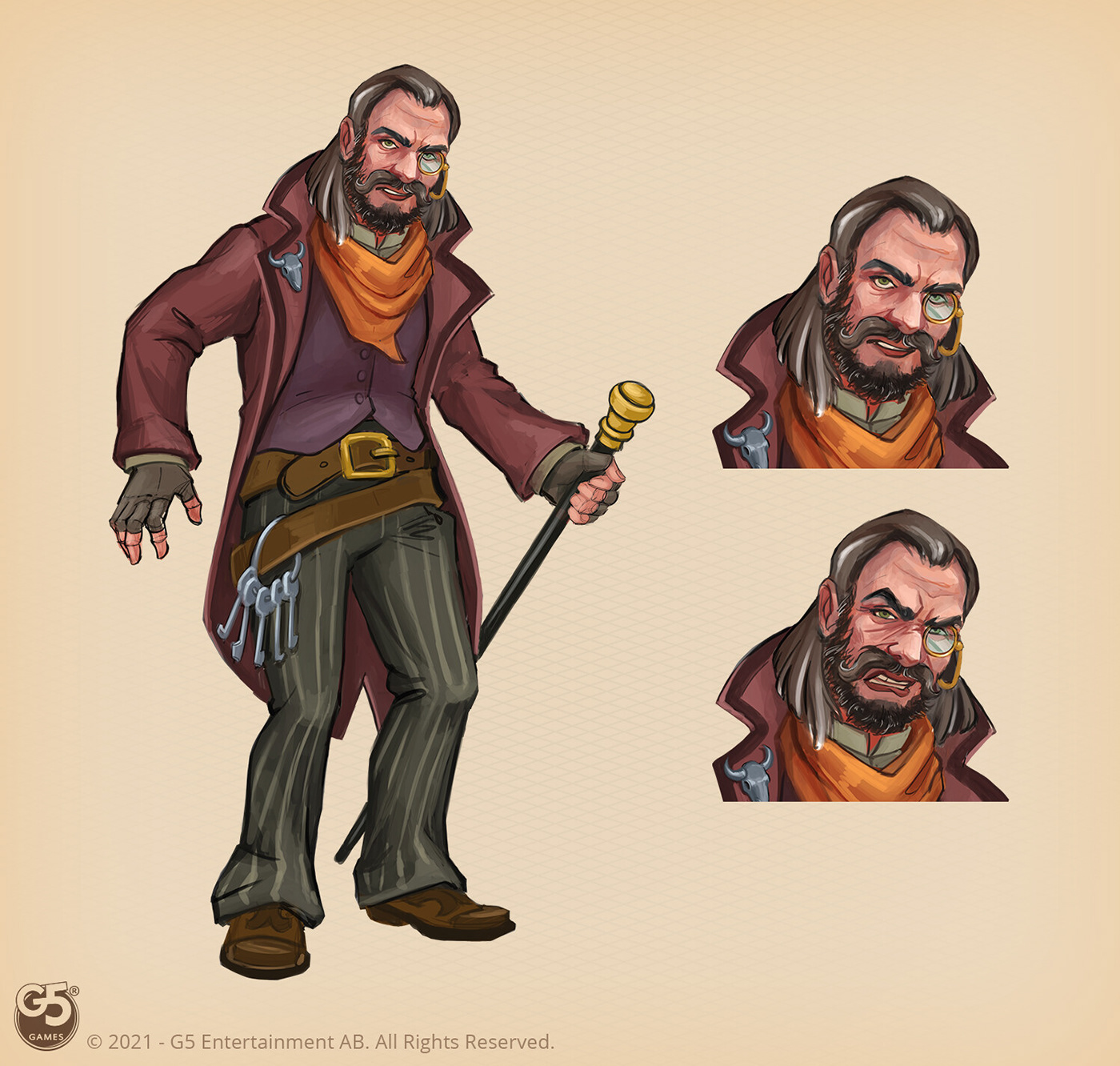 cartoon character concept Character design  cowboy Digital Art  Procreate Visual Development vizdev western wild west