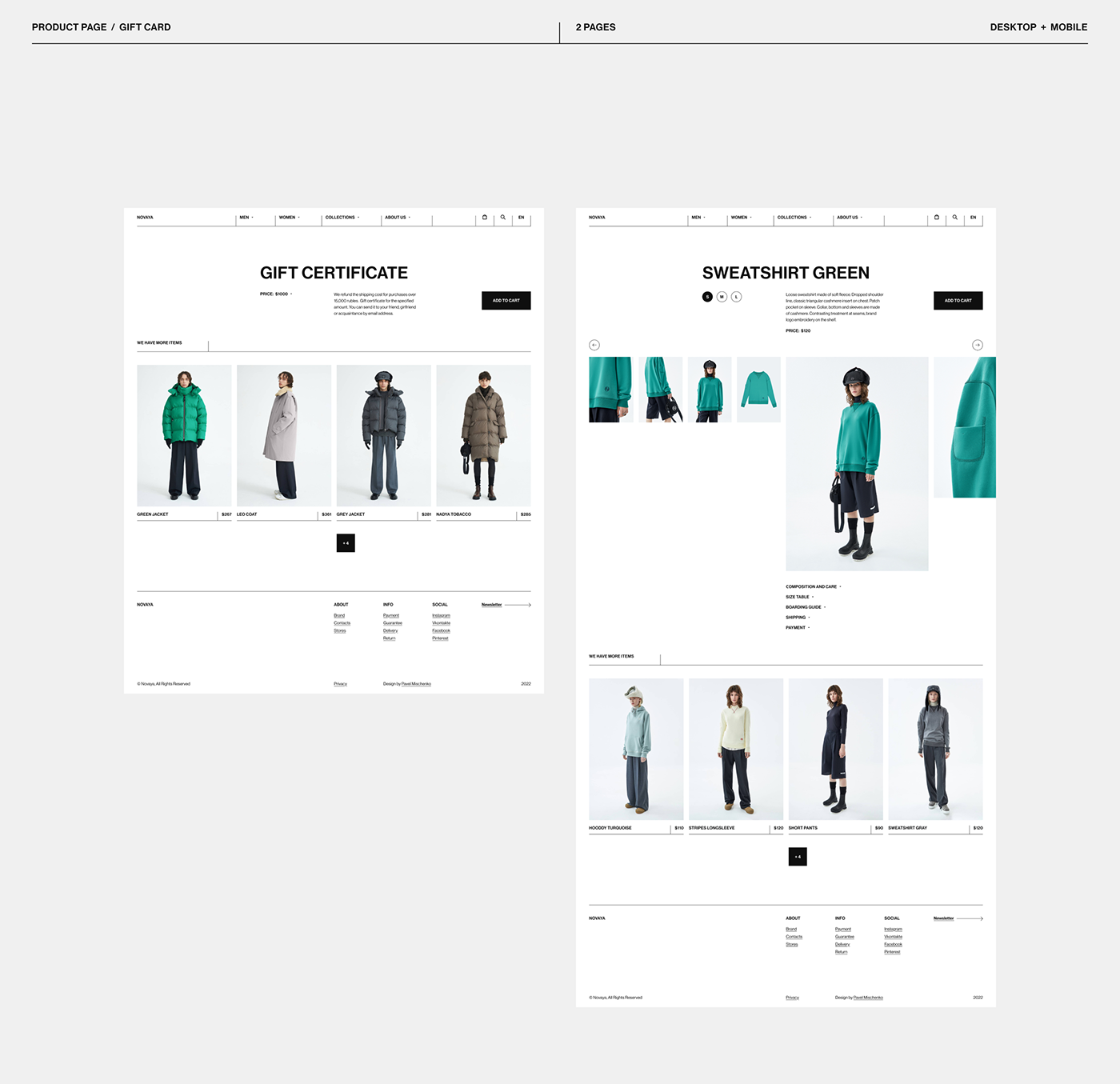 catalog clean Ecommerce grid Interface minimal mobile shop UI/UX Web Design 