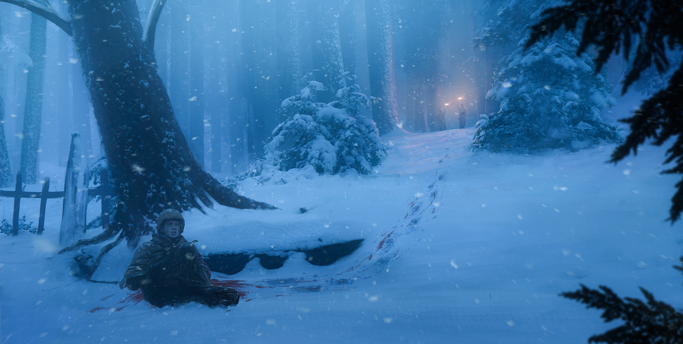 Blizzard conceptart france Mattepainting montpellier photoshop snow ww2