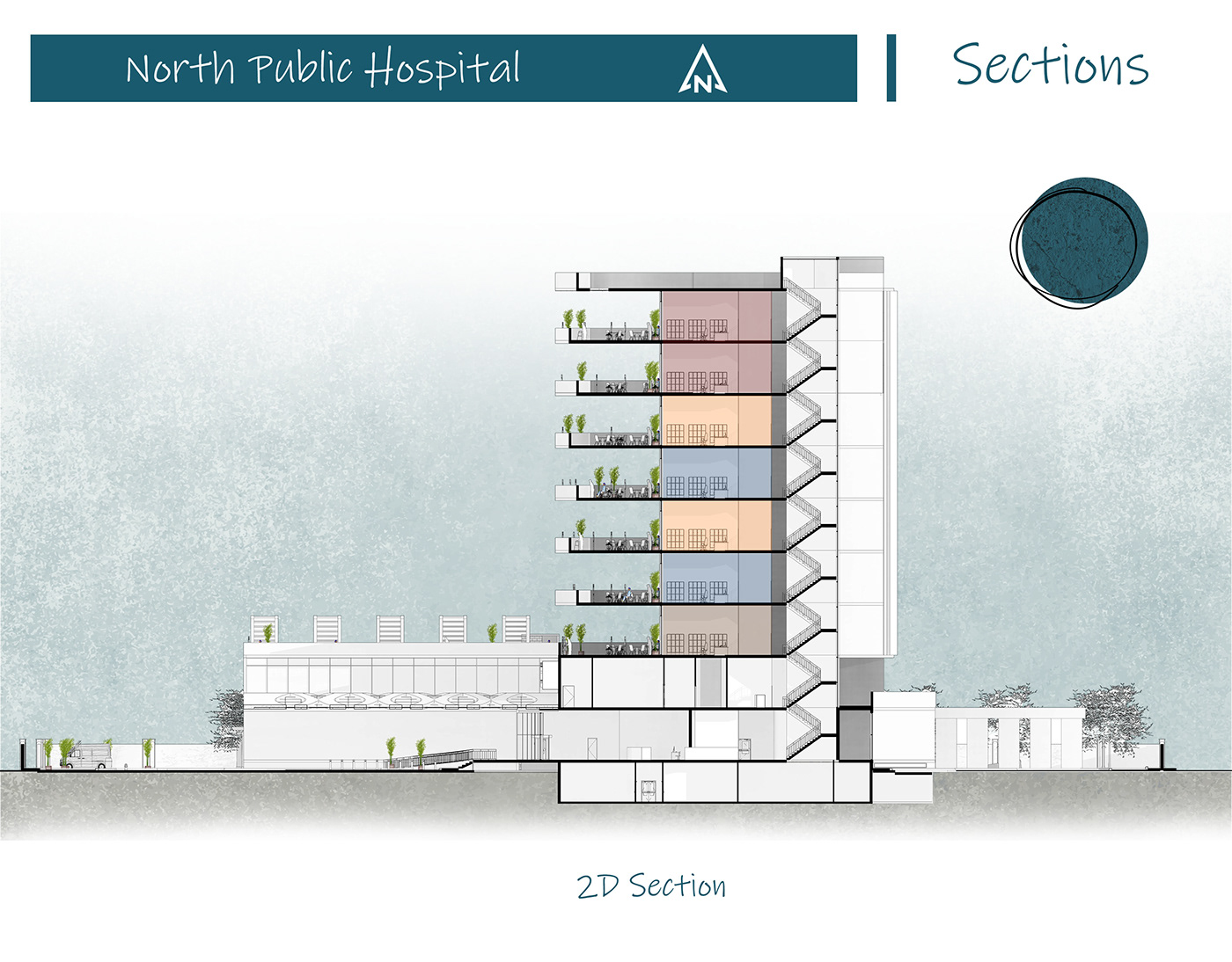 3ds max 3dsmax academic architecture exterior hospital Render revit visualization vray