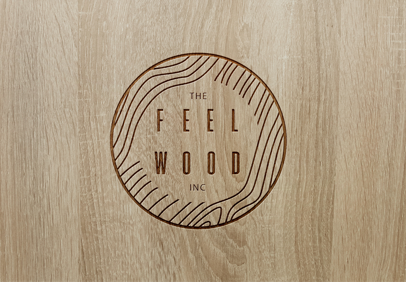 wood logo Mockup logo Mockup Laser cut Logo