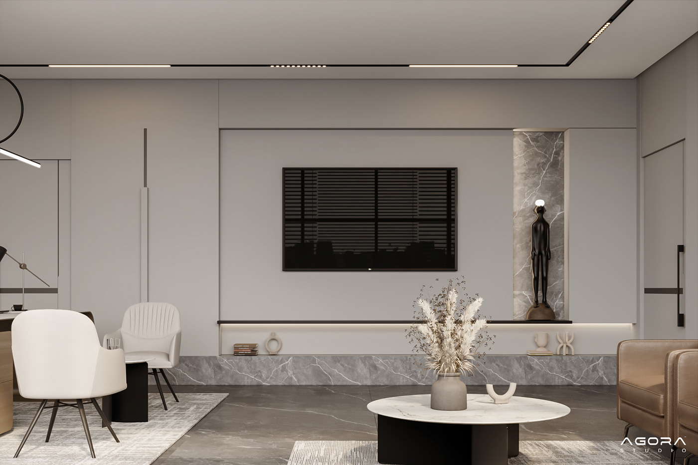 interior design  Render visualization 3D 3ds max archviz corona vray SketchUP Office