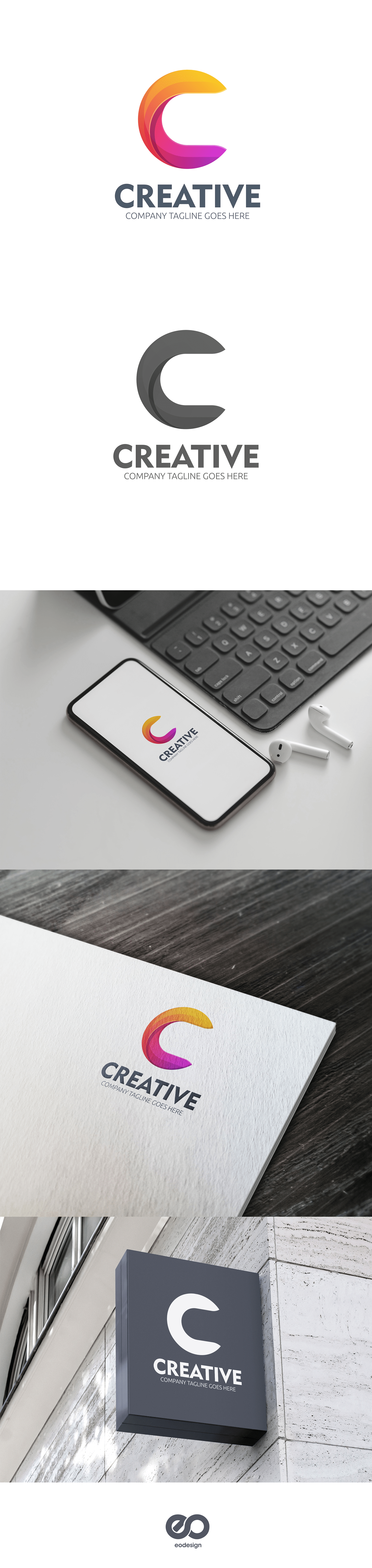 branding  business c letter color company corporate Illustrator logo mobile vector