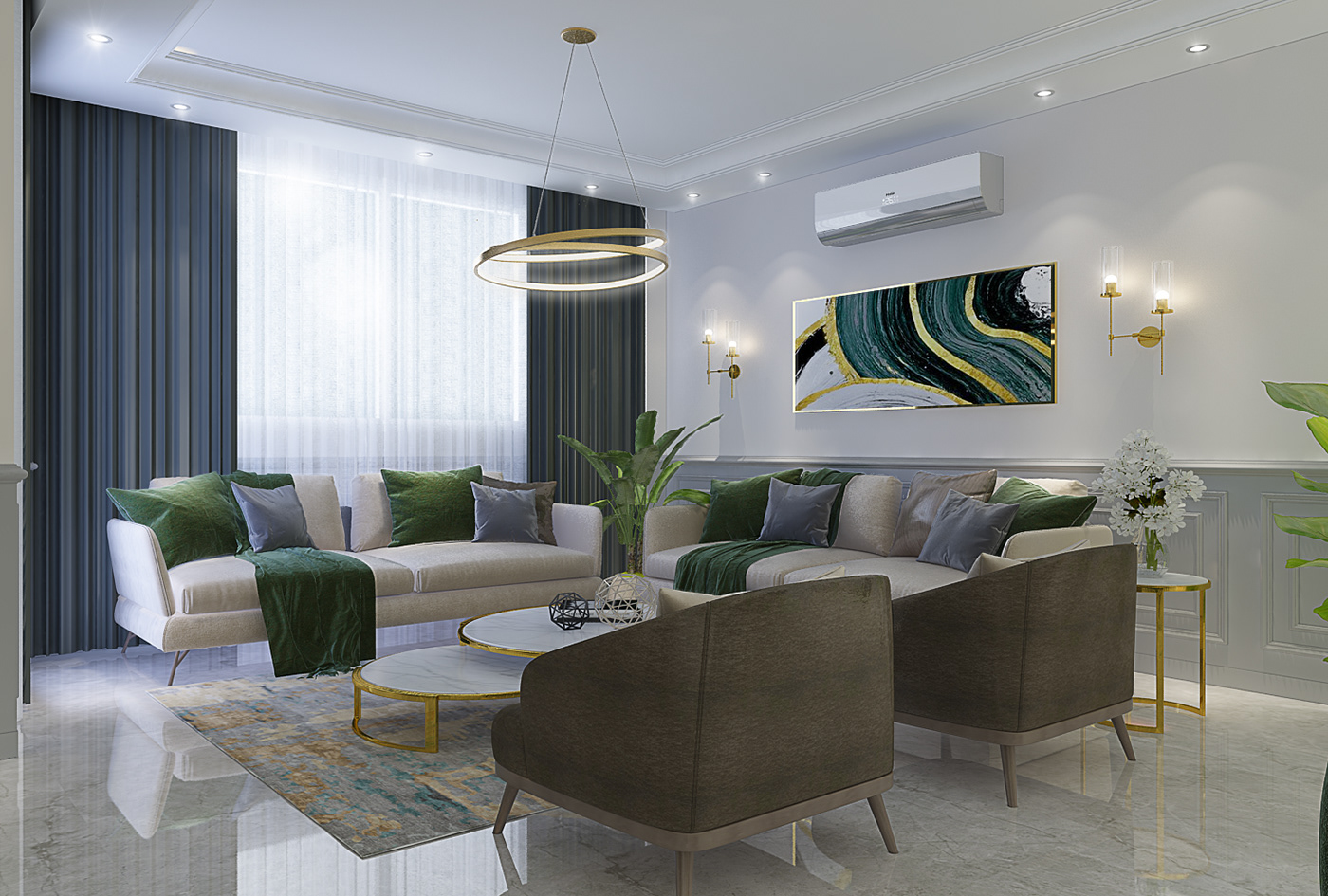3D 3ds max architecture indoor interior design  modern Render visualization vray