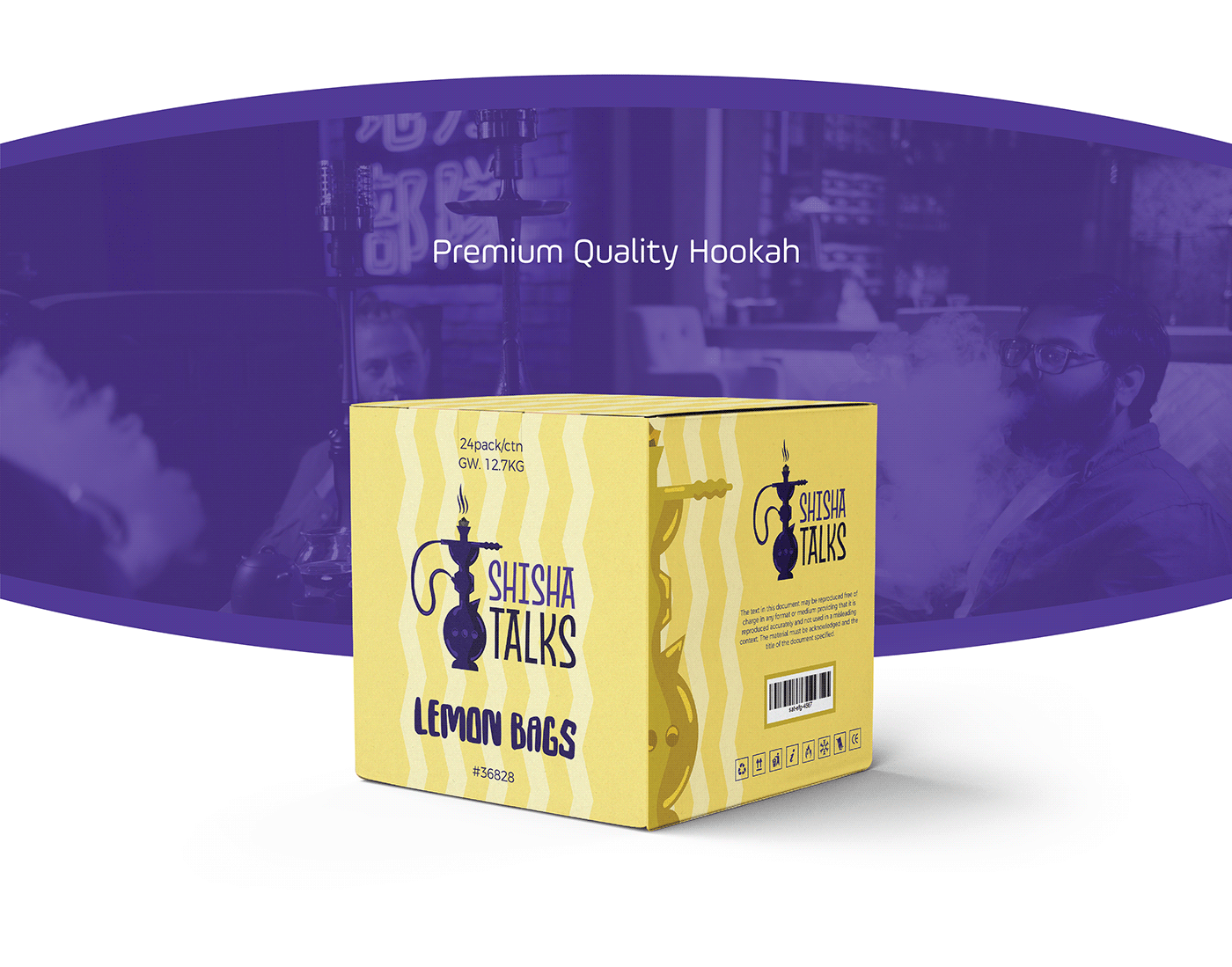 brand identity hookah label design Layout Logo Design Packaging presentation shisha