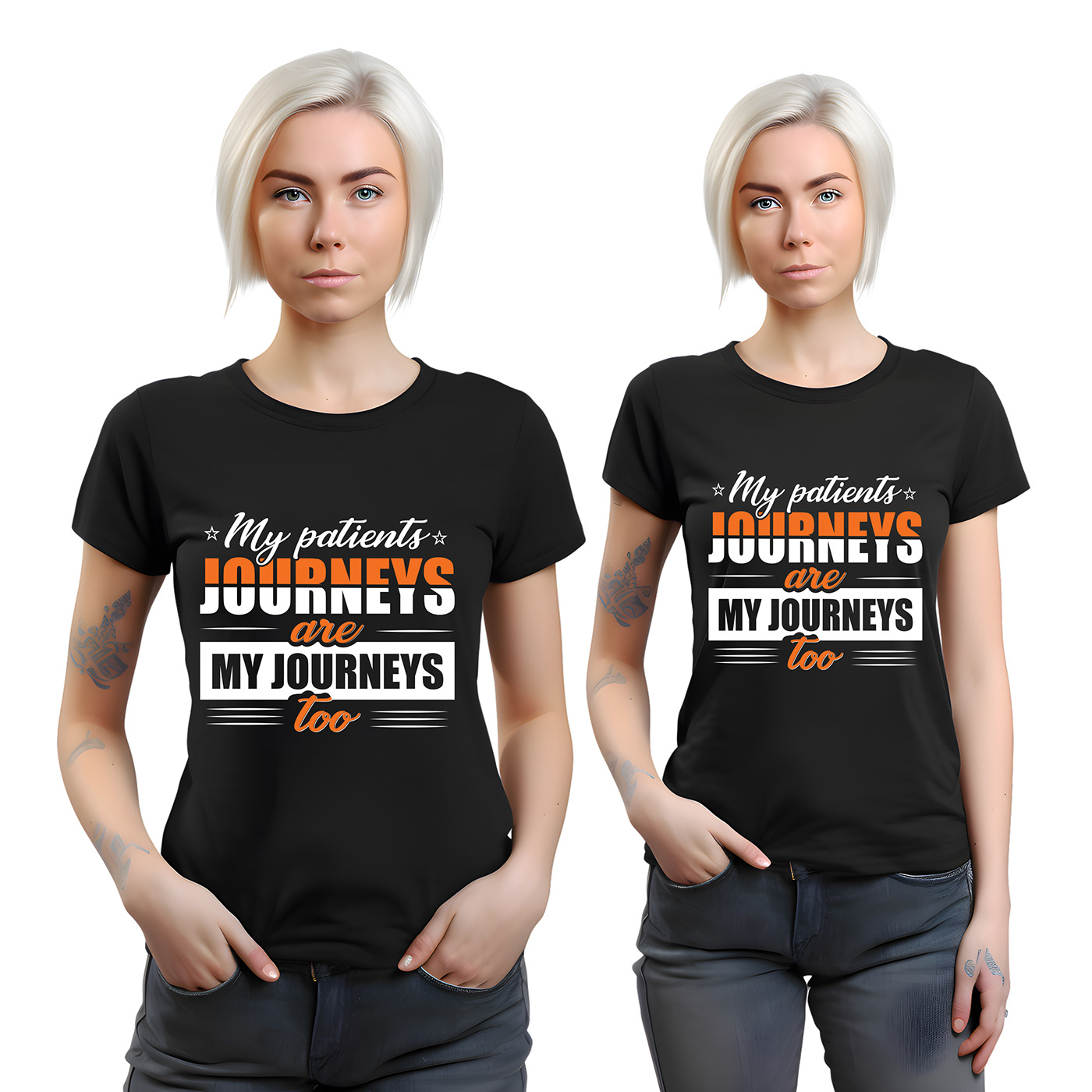 My-Patients-Journeys-are-My-Journeys-Too Typography T-Shirt Design