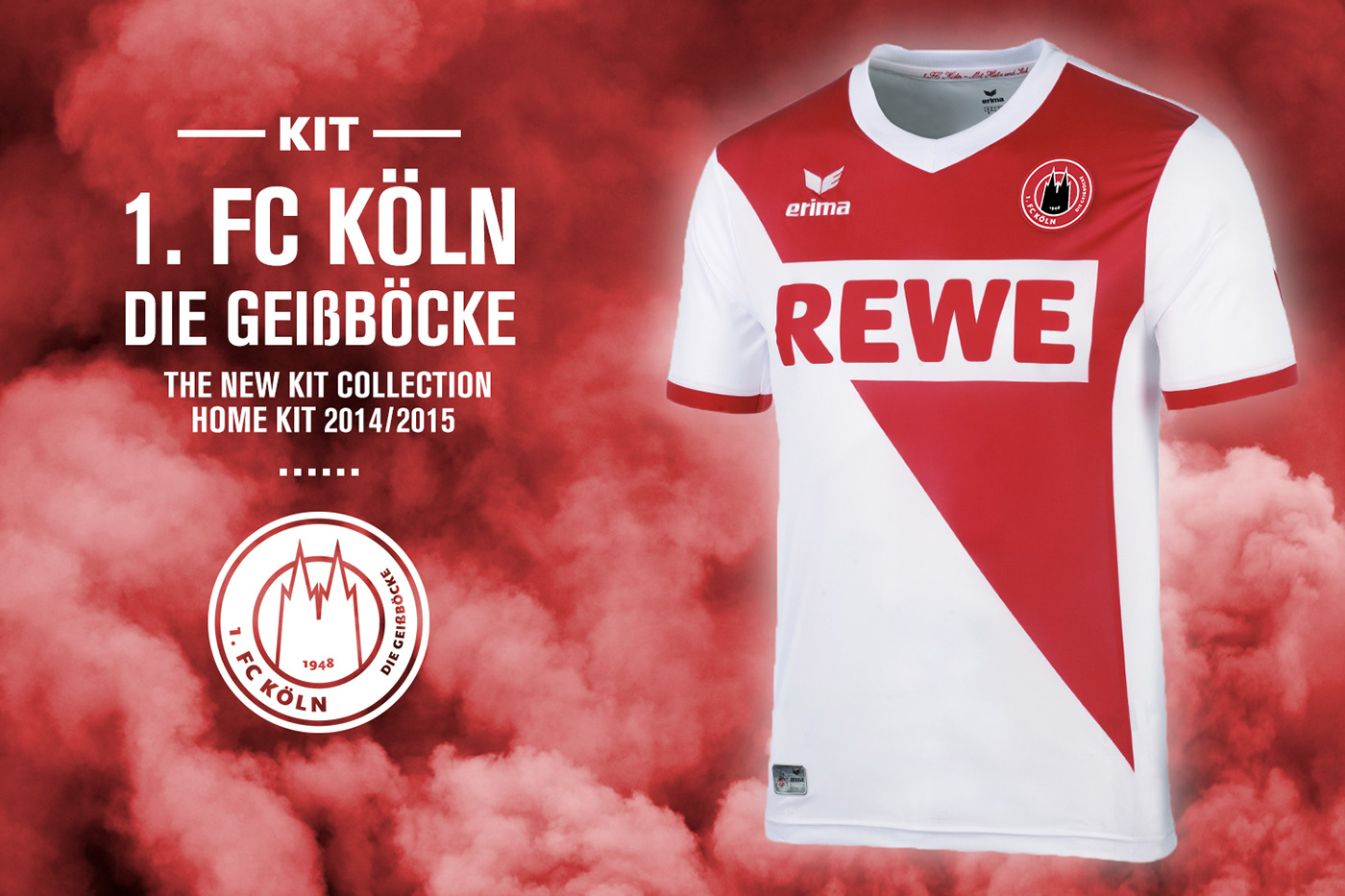 FC Köln bundesliga germany football soccer redesign design logo t-shirt club champion Die Geißenböcke goat match ball
