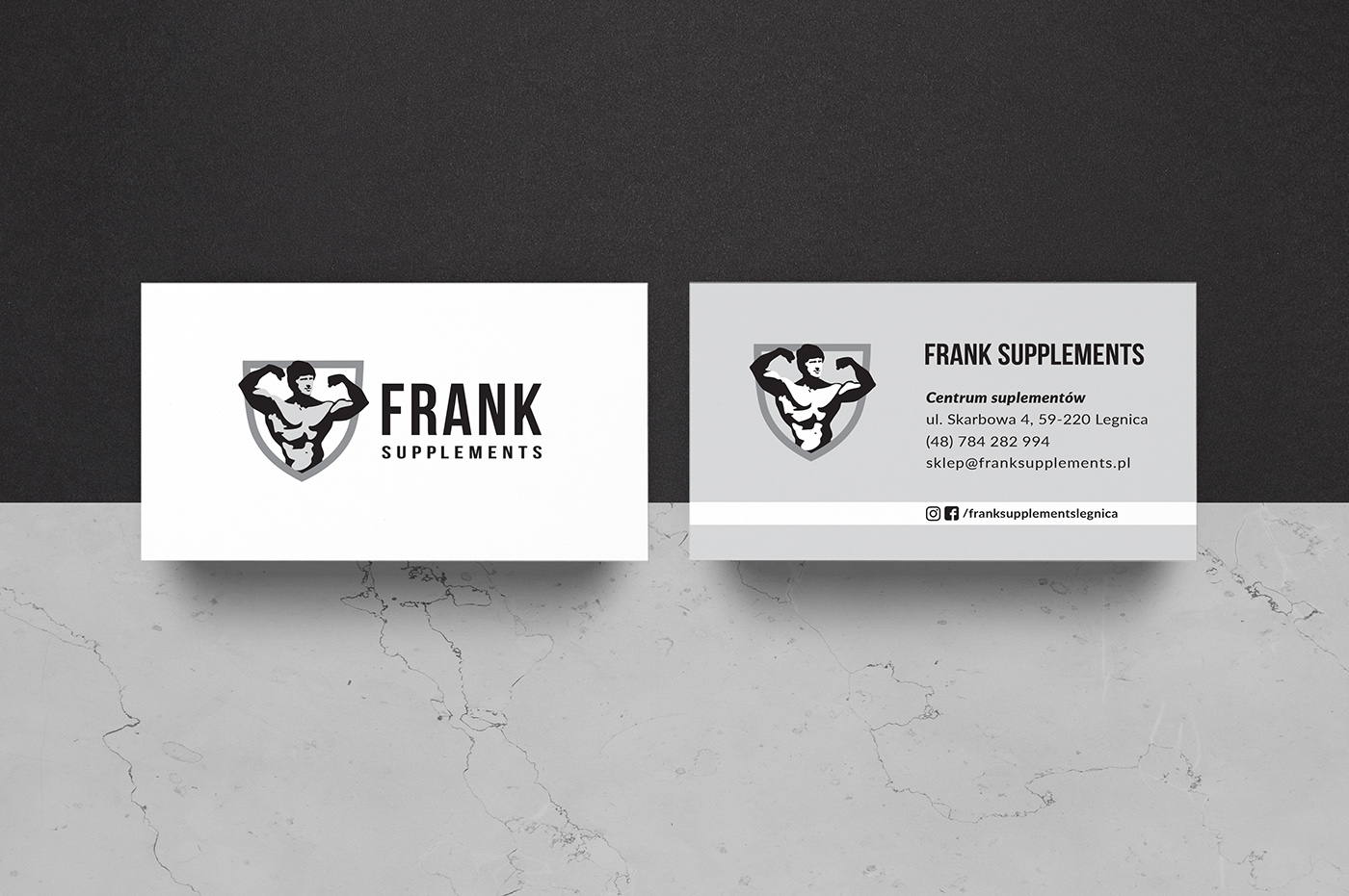 identity logo sport supplements frankzane visualidentity Webdesign fitness brand shop