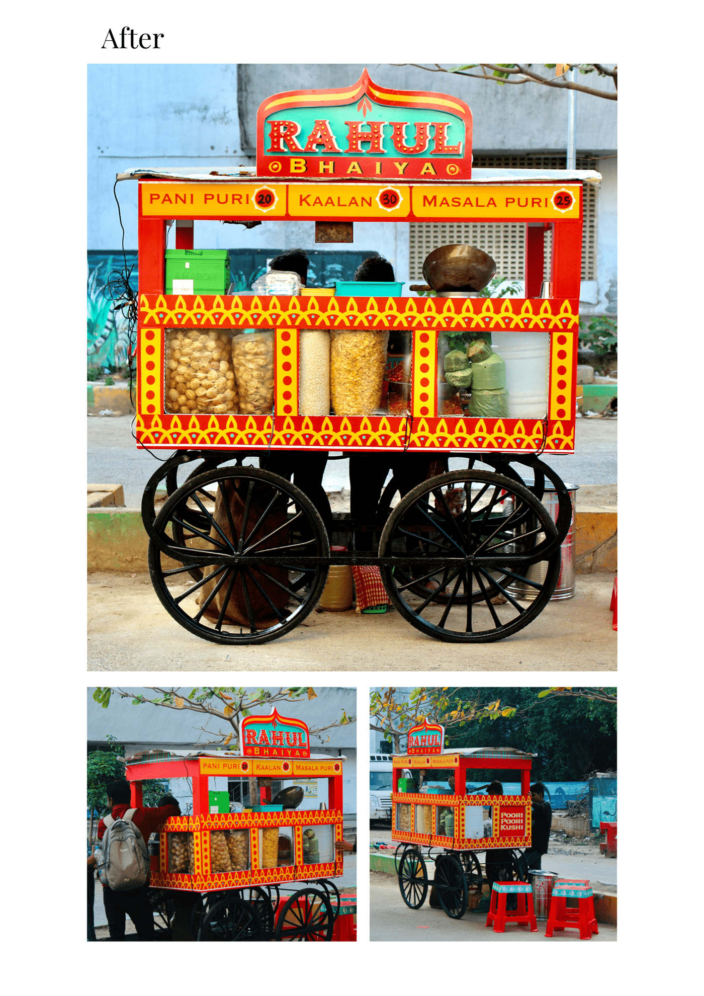 Cart Design design Indian Brand indian branding revamp Social Deisgn Street Food visual identity