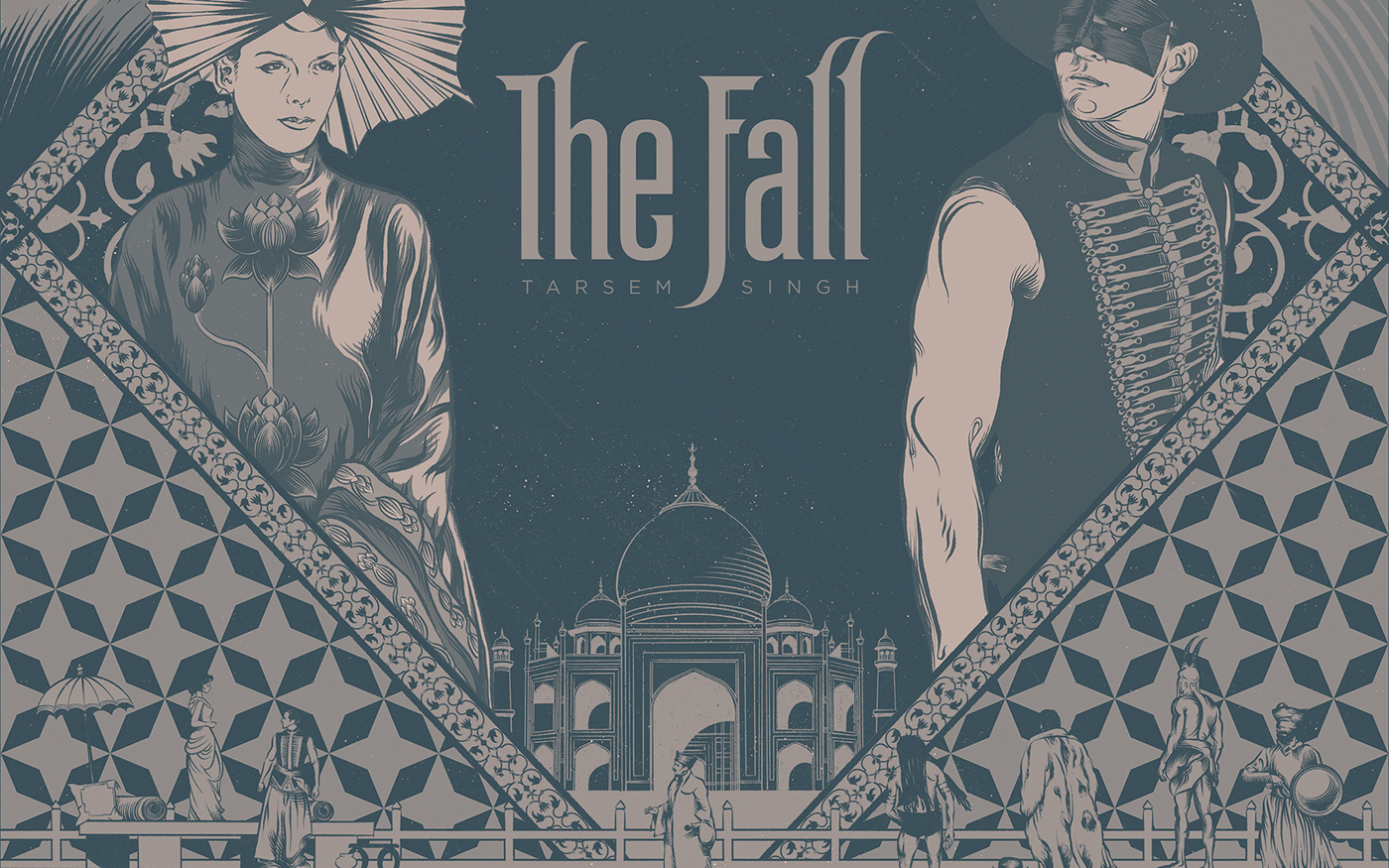 The Fall ILLUSTRATION  tarsem singh poster movie graphic design  print design  Procreate alternative movie poster lee pace