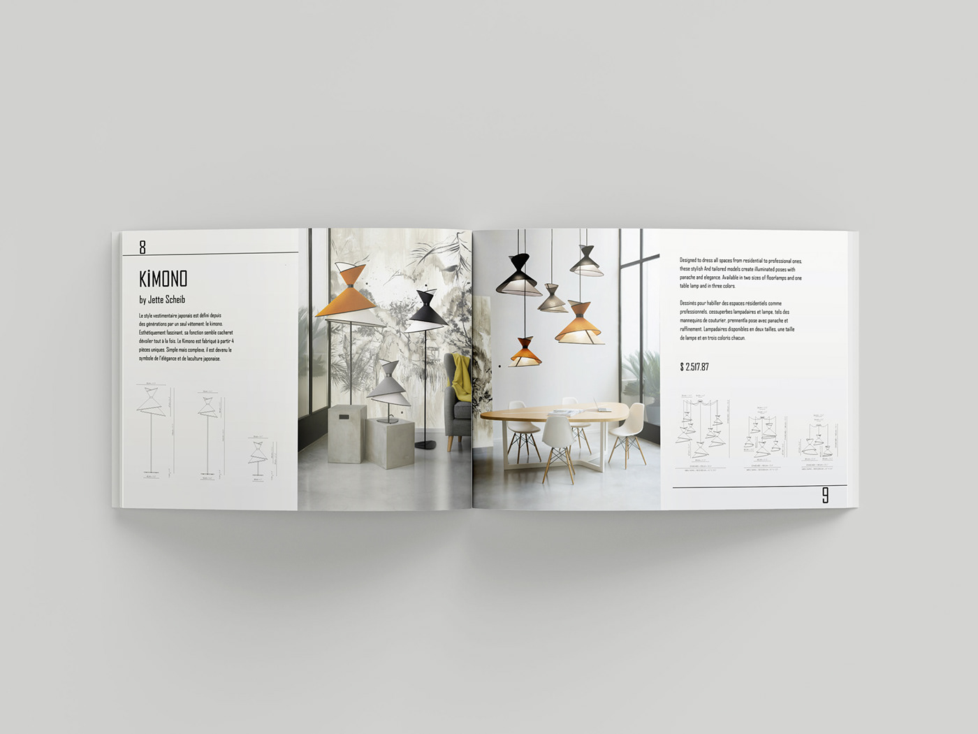 Advertising  catalog catalog design Catalogue design designer InDesign Lamp Layout magazine