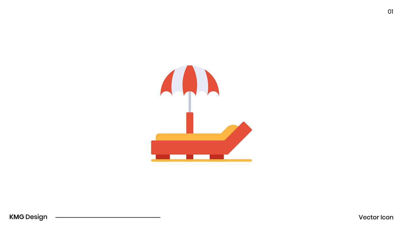 Collection design flat Icon icons ILLUSTRATION  illustrations logo logofolio summer