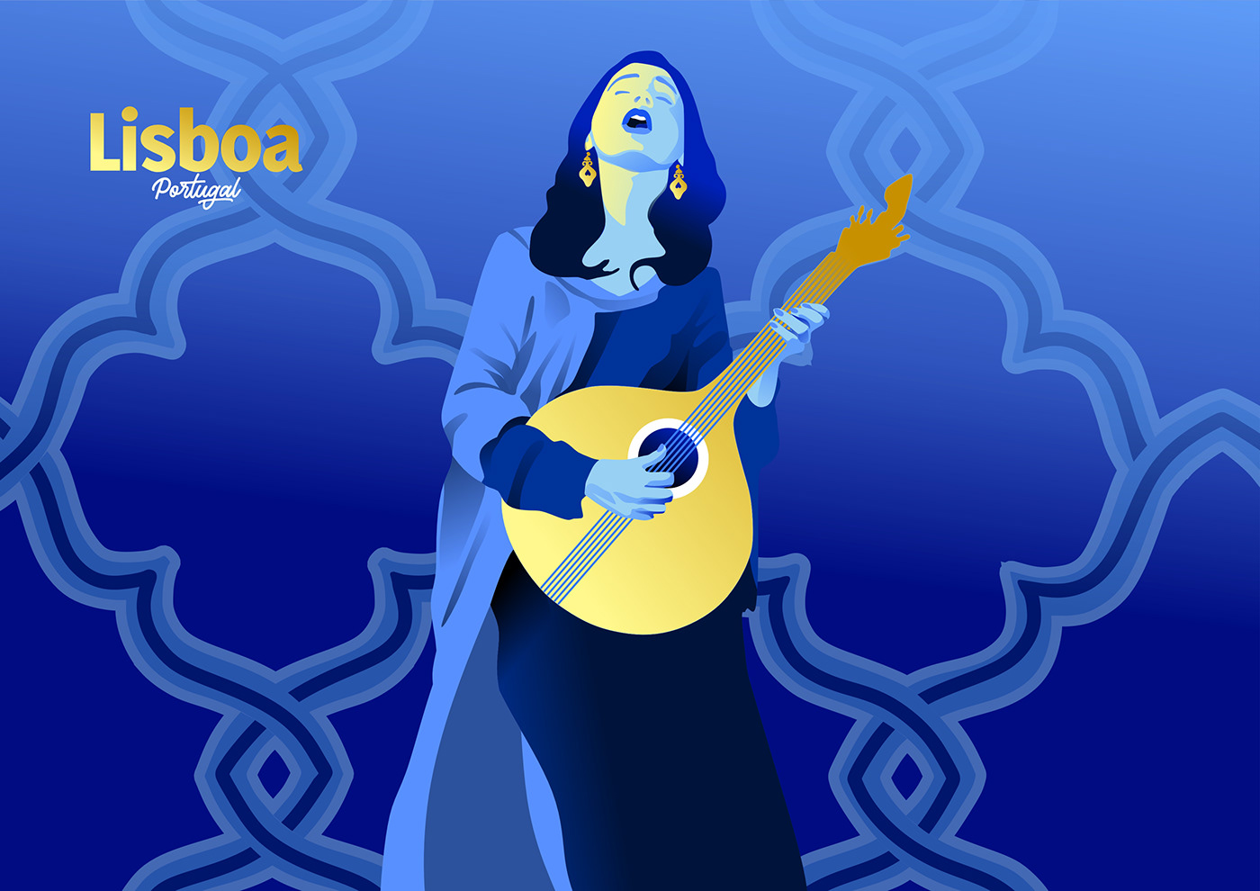 lisboa Lisbon fado Portugal fadista Singer music Cover Art AZUL blue