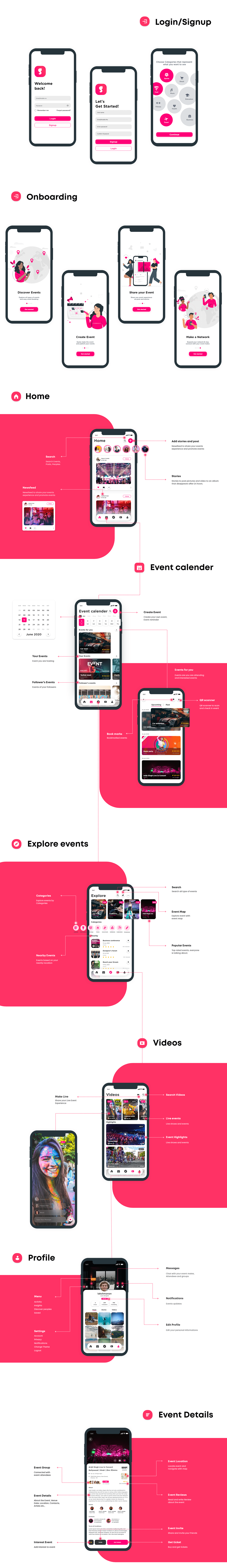 event app UI Case study