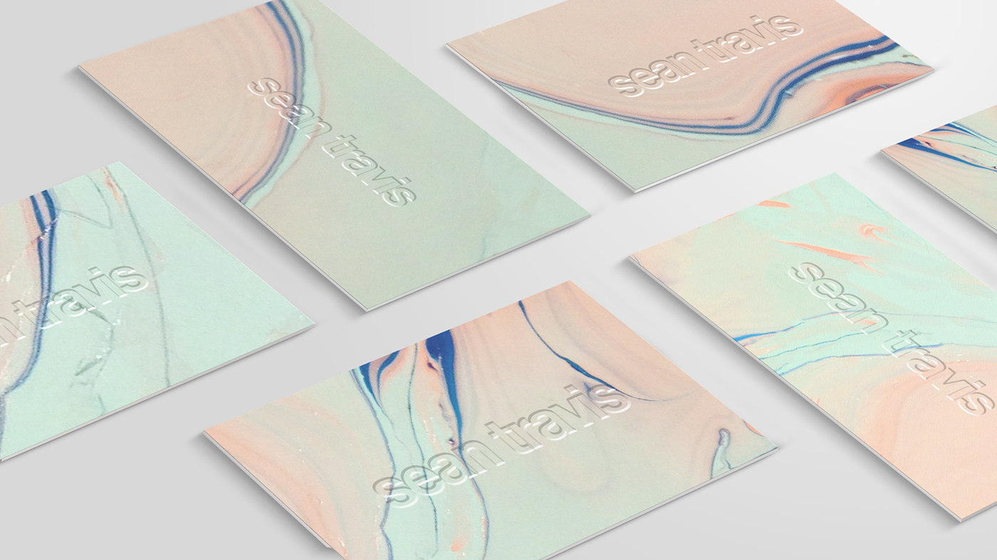 experimental Business Cards identity Self Promotion marbling embossed engraved handmade