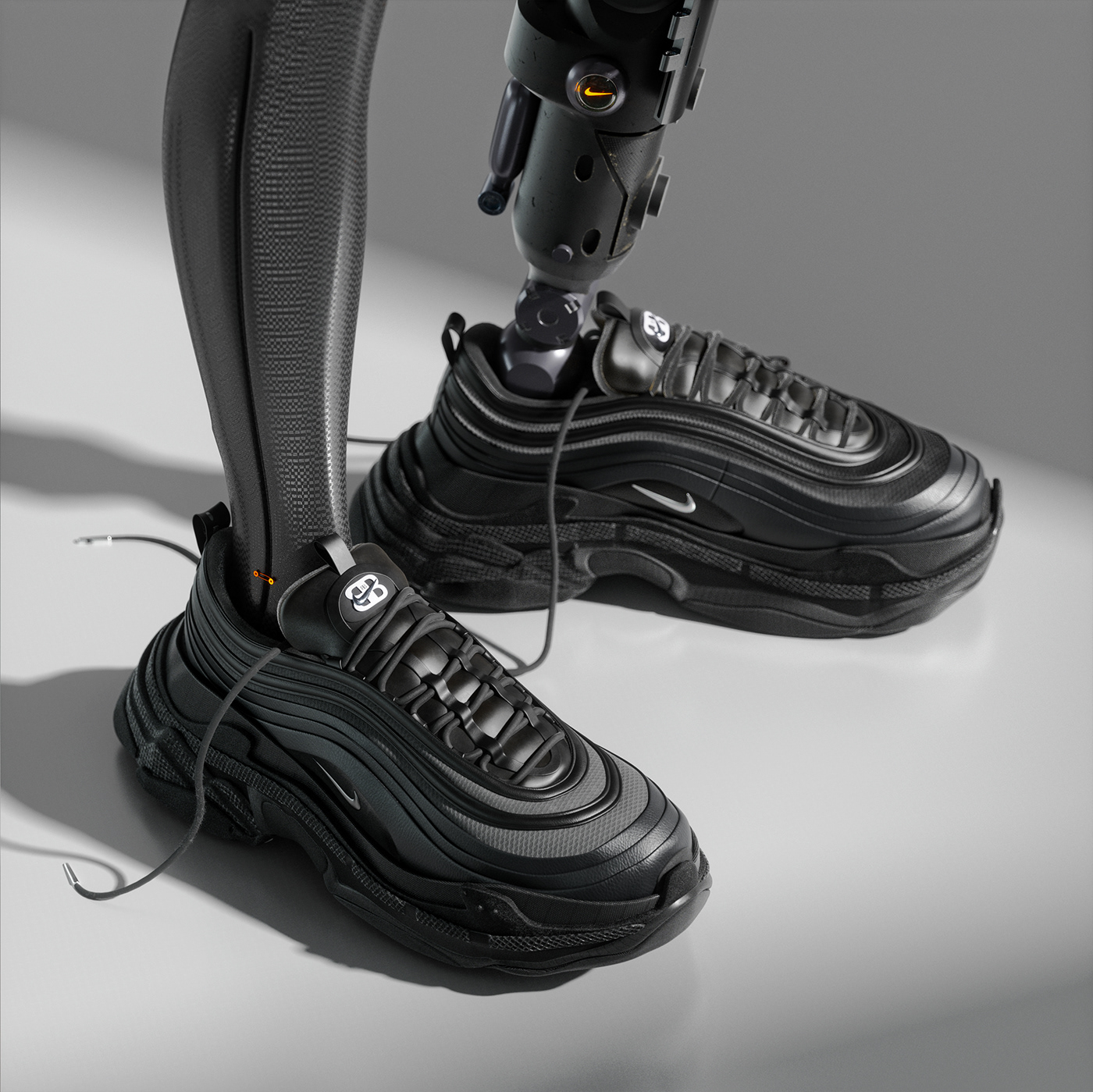 3D art concept design dightal art Fashion  model product design  shoes visualization