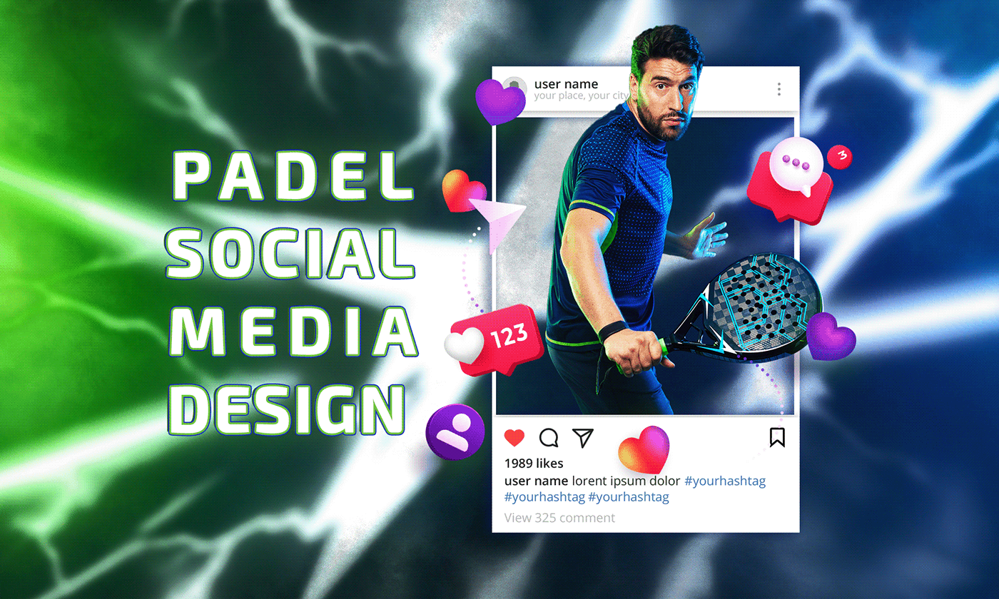 Padel Padel tennis Social media post Graphic Designer بادل Instagram Post marketing   facebook post padel sport