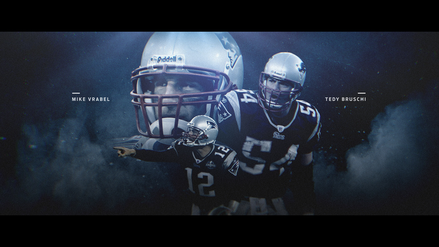 after effects american football design Documentary  football motion design motion graphics  tactile title design Tom Brady